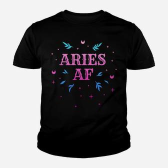 Aries Af Pink Aries Zodiac Sign Horoscope Birthday Gift Youth T-shirt | Crazezy CA
