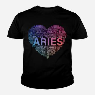 Aries Heart Birthday Astrology Zodiac Sign Women Men Youth T-shirt | Crazezy DE