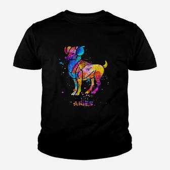 Aries Zodiac Sign Youth T-shirt | Crazezy