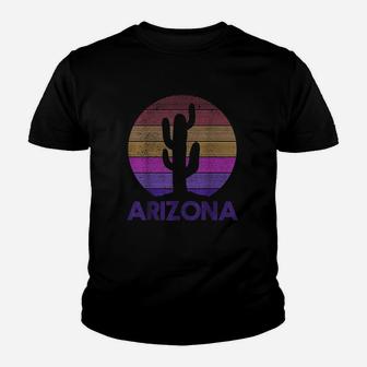 Arizona Vintage Retro Cactus Souvenir Gift Youth T-shirt | Crazezy AU