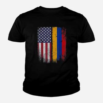 Armenian American Flag Armenia Usa Youth T-shirt | Crazezy