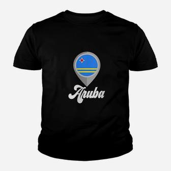 Aruba Flag I Love Aruba Travel Youth T-shirt | Crazezy