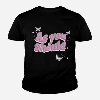 As You Should Butterfly Youth T-shirt - Monsterry DE