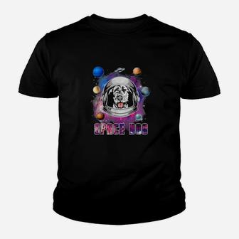 Astronaut Irish Wolfhound Dog In Space Galaxy Dog Youth T-shirt - Monsterry UK