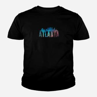 Atlanta City Skyline Ga Pride Vintage Vacation Souvenir Gift Youth T-shirt | Crazezy