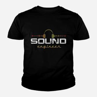Audio Engineer Music Production Sound Engineer Youth T-shirt | Crazezy