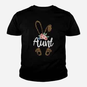 Aunt Bunny Animal Lover Women Cute Easter Day Youth T-shirt | Crazezy