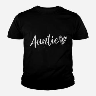 Auntie Cute Love Heart Youth T-shirt | Crazezy UK