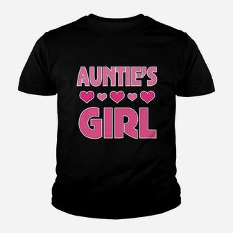Auntie Girl Niece Gift Youth T-shirt | Crazezy