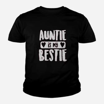 Auntie Is My Bestie Youth T-shirt | Crazezy