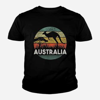 Australia Day Funny Australian Kangaroo Vintage Gift Youth T-shirt | Crazezy UK