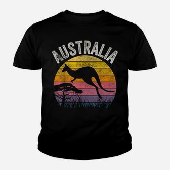 Australia Day Shirt Funny Australian Kangaroo Vintage Gift Youth T-shirt | Crazezy