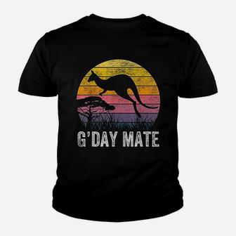 Australia G Day Mate Kangaroo Australian Symbol Youth T-shirt | Crazezy UK