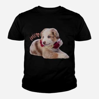 Australian Shepherd Shirt Aussie Mom Dad Love Dog Pet Tee Sweatshirt Youth T-shirt | Crazezy