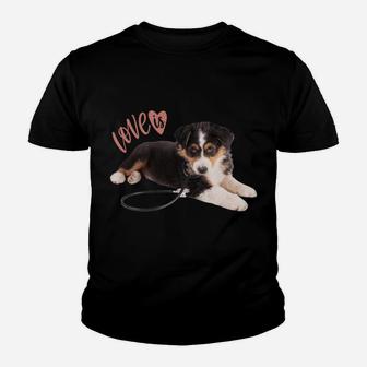 Australian Shepherd Shirt Aussie Mom Dad Love Dog Pet Tee Sweatshirt Youth T-shirt | Crazezy CA