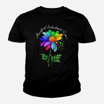 Autism Awareness Daisy Flower Accept Understand Love Youth T-shirt | Crazezy