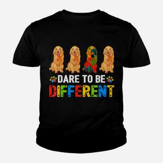 Autism Awareness Golden Retriever Gifts For Dog Dad Dog Mom Youth T-shirt - Monsterry AU