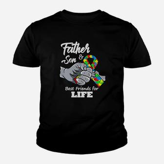 Autism Father Son Best Friends For Life Youth T-shirt - Monsterry