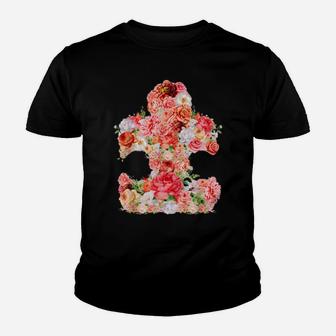 Autism Floral Puzzle Piece Autistic Art Youth T-shirt - Monsterry UK