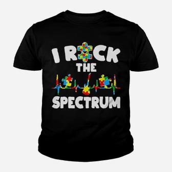 Autism I Rock The Spectrum Youth T-shirt - Monsterry