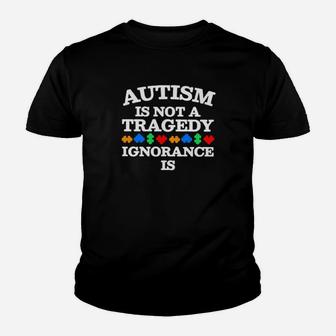 Autism Is Not A Tragedy Youth T-shirt - Monsterry AU