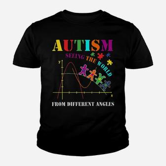 Autism See The World From Different Angles Youth T-shirt - Monsterry AU