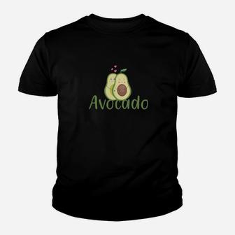 Avocado Valentine Couple Youth T-shirt - Monsterry