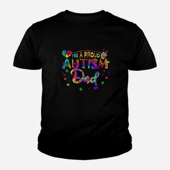 Awareness Hipie Im A Proud Dad Youth T-shirt | Crazezy