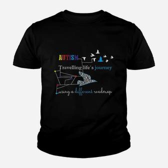 Awareness Ribbon Traveling Lifes Journey Youth T-shirt | Crazezy CA