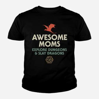 Awesome Moms Explore Dungeons And Slay Dragons Youth T-shirt | Crazezy