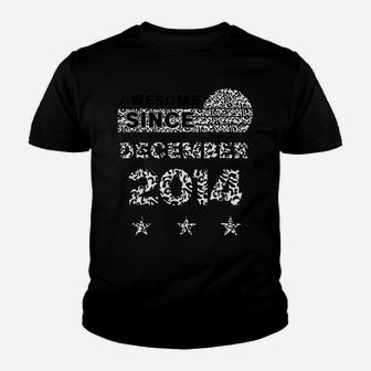 Awesome Since December 2014 Leopard 2014 December Birthday Youth T-shirt | Crazezy