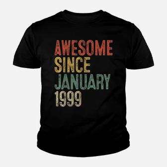 Awesome Since January 1999 21St Birthday Gift 21 Year Old Youth T-shirt | Crazezy UK