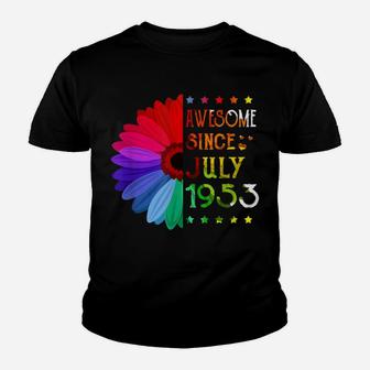 Awesome Since July 1953 68Th Birthday Gifts 68 Years Old Youth T-shirt | Crazezy UK
