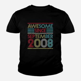 Awesome Since September 2008 Youth T-shirt | Crazezy AU