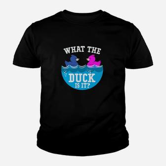 Baby Gender Reveal Party What The Duck Is It Baby Reveal Youth T-shirt - Monsterry AU