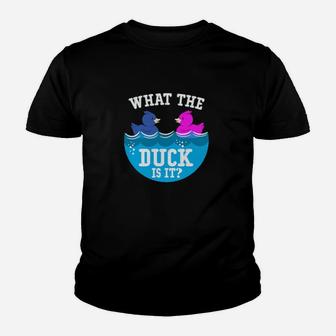 Baby Gender Reveal Party What The Duck Is It Baby Reveal Youth T-shirt - Monsterry
