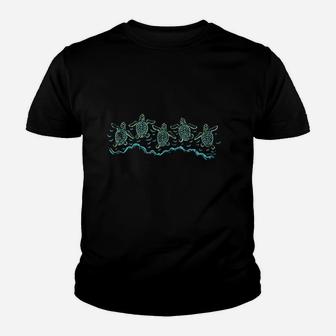 Baby Sea Turtles Vintage Youth T-shirt | Crazezy