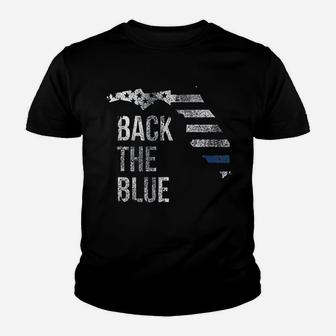Back The Blue Youth T-shirt | Crazezy DE