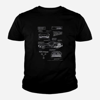 Back To The Future Blueprint Youth T-shirt | Crazezy AU