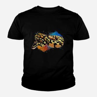 Ball Python Watercolor Reptile Keeper Paint Splash Youth T-shirt | Crazezy CA