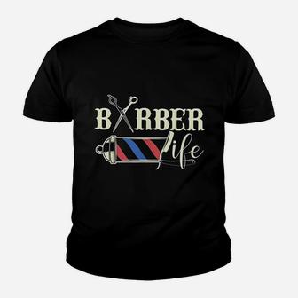 Barber Life Youth T-shirt | Crazezy