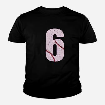 Baseball 6Th Birthday Gift For Six Year Old Youth T-shirt | Crazezy AU