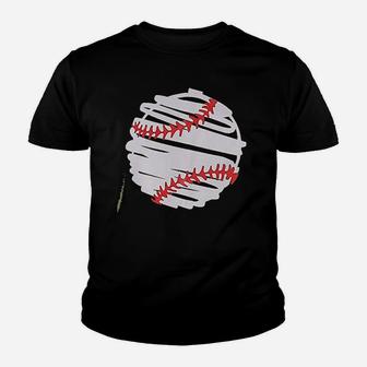 Baseball Baseball Mom Youth T-shirt | Crazezy