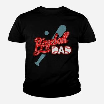 Baseball Dad - Cute Gift Father's Day Dad Sport Gift Youth T-shirt | Crazezy
