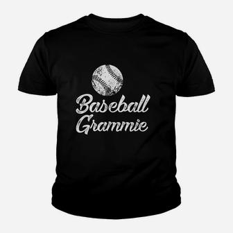 Baseball Grammie Cute Funny Player Fan Youth T-shirt | Crazezy