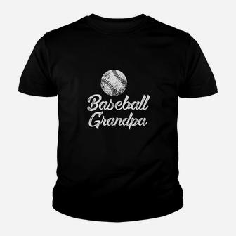 Baseball Grandpa Cute Family Fan Gift Youth T-shirt | Crazezy AU