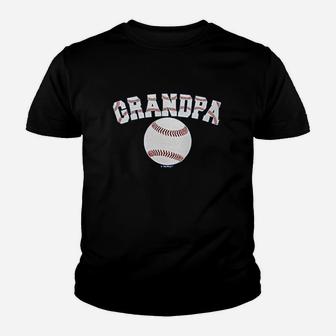 Baseball Grandpa Sports Pride Youth T-shirt | Crazezy