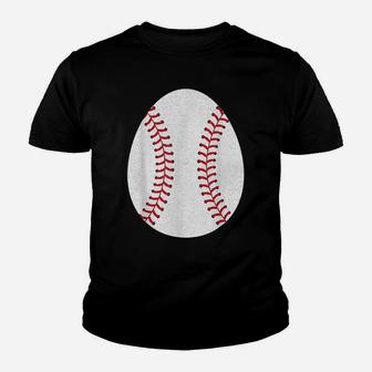 Baseball Happy Easter Egg Hunting Cute Sport Lover Youth T-shirt | Crazezy UK