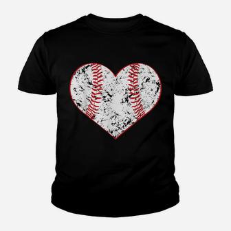 Baseball Heart T Shirt, Gift For Softball Mom Or Dad, Team Youth T-shirt | Crazezy AU