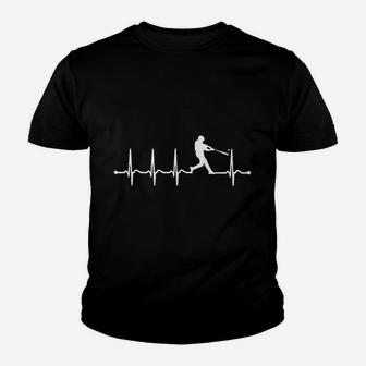 Baseball Heartbeat For Baseball Youth T-shirt - Thegiftio UK